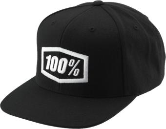 100% Cap Icon Snapback Schwarz